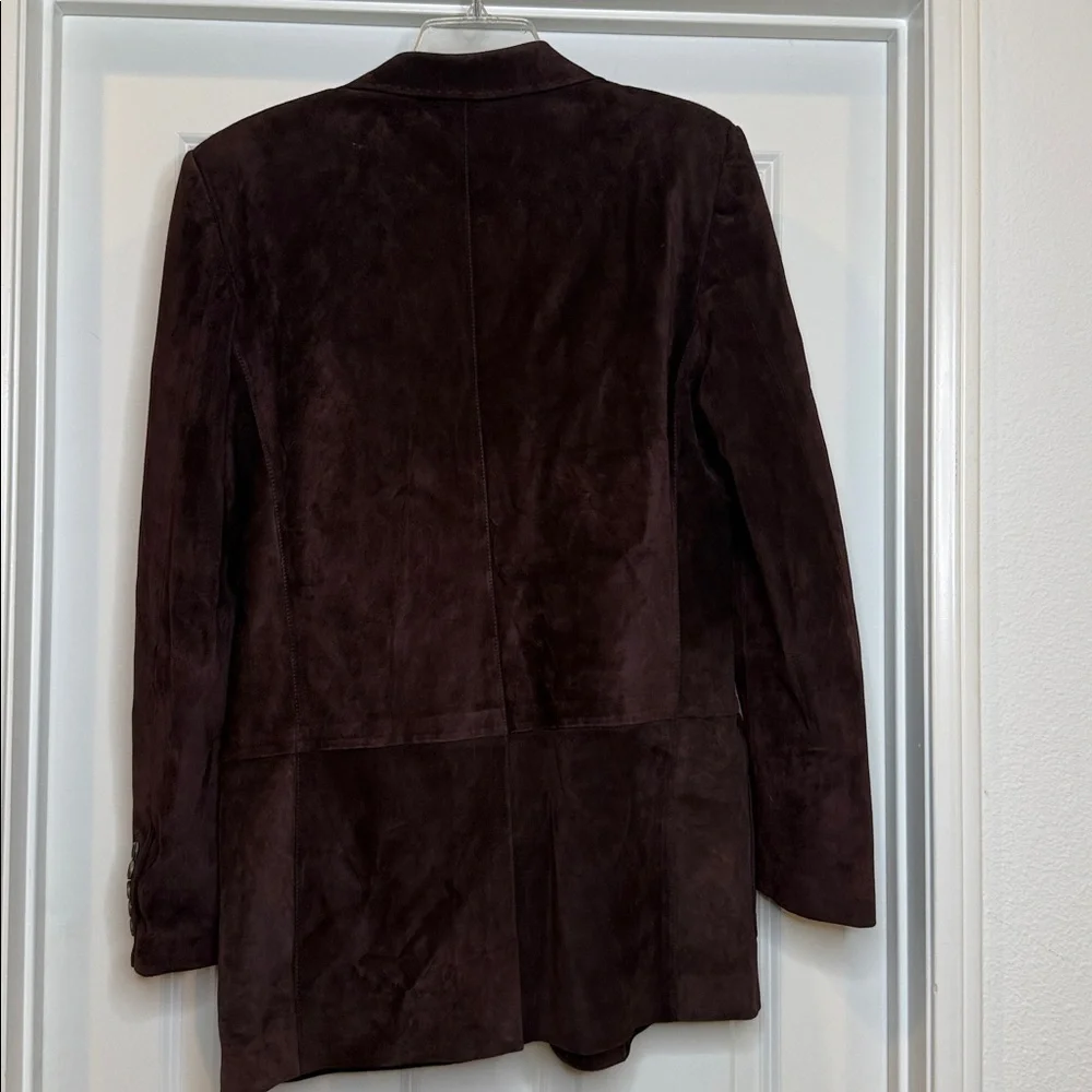 Gucci Burgundy Suede Blazer